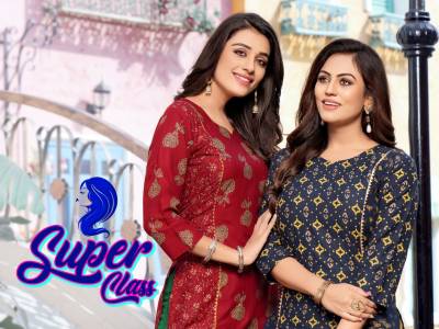 Super Class By Trendy Fancy Rayon Foil Printed Salwar Kameez Collection